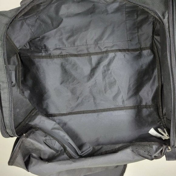 Walt Disney World 1971 Mickey Mouse Black Duffel Bag Travel Gym Tote Disney Park - Picture 11 of 11